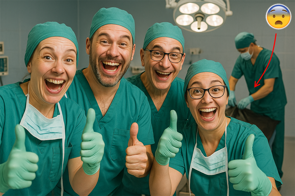 “Surgery: successful. Patient: deceased.”