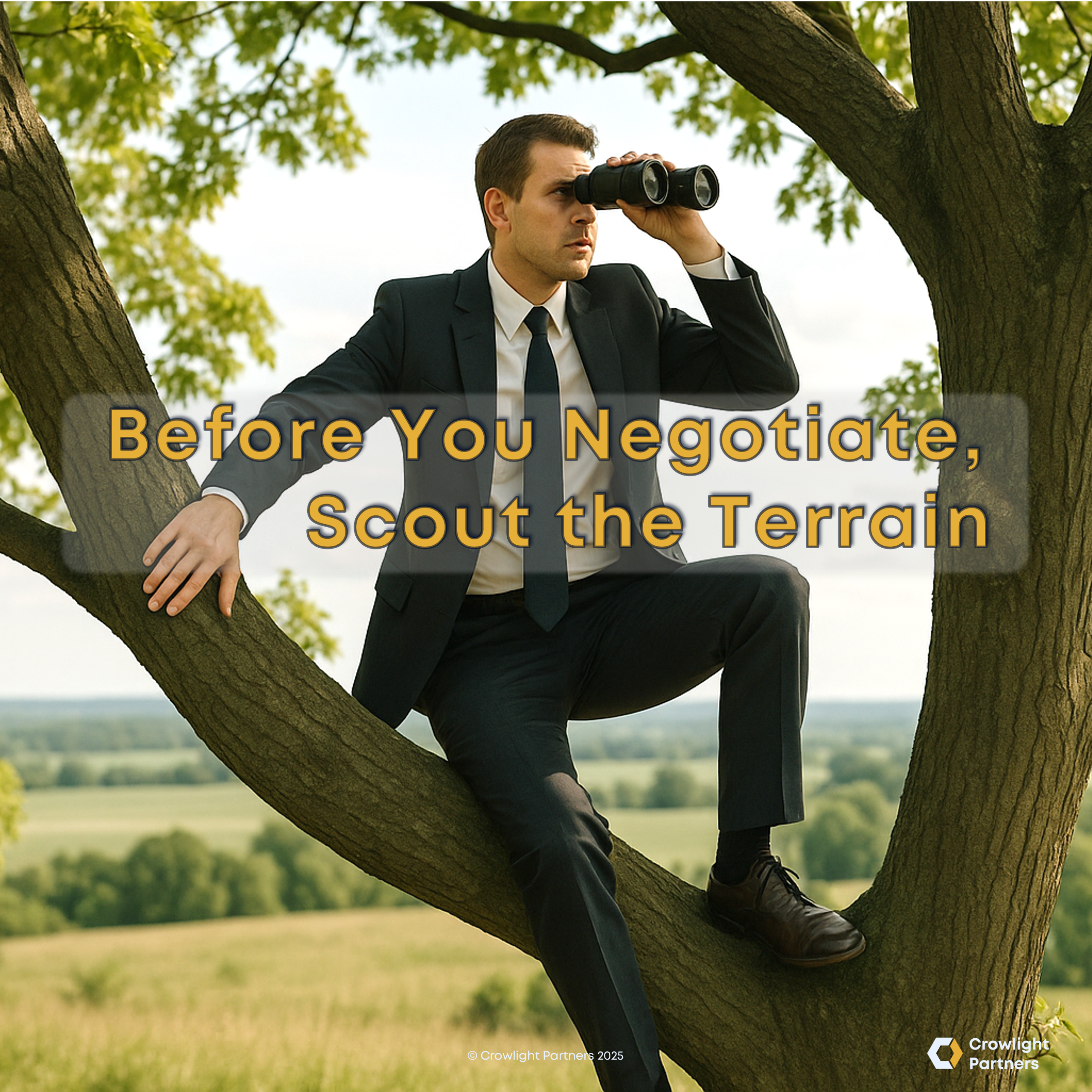 Before every negotiation, map the terrain to get an accurate picture of reality!
