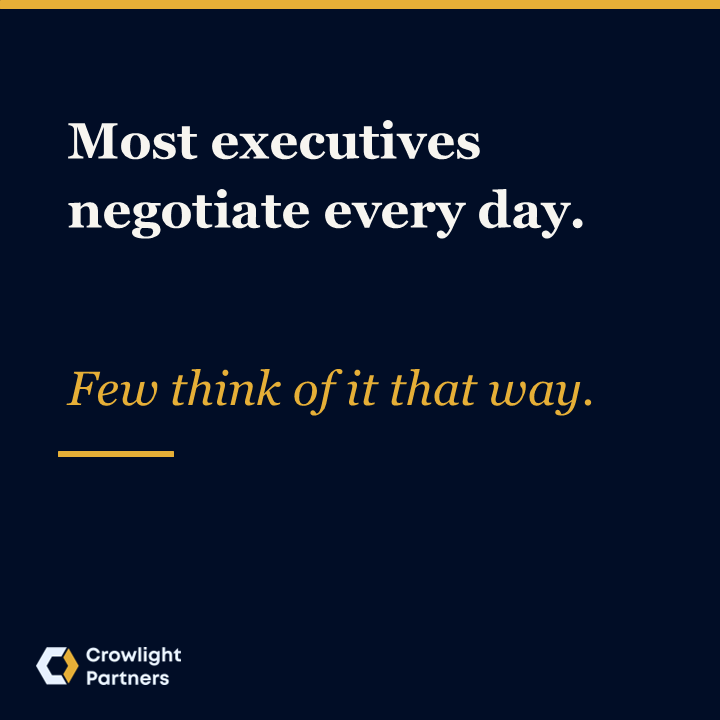 Strong leaders are strong negotiators